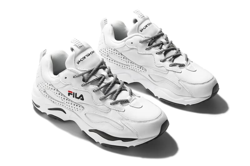 FILA x 10 Corso Como Logo Sneaker Slides Release Black White Footwear Collection