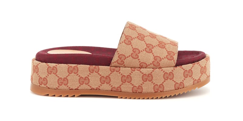 Gucci Releases GG Logo Platform Sandals In Beige | Hypebae