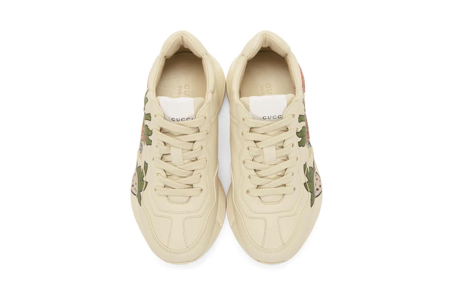 gucci sneakers strawberry alessandro michele footwear shoes ssense