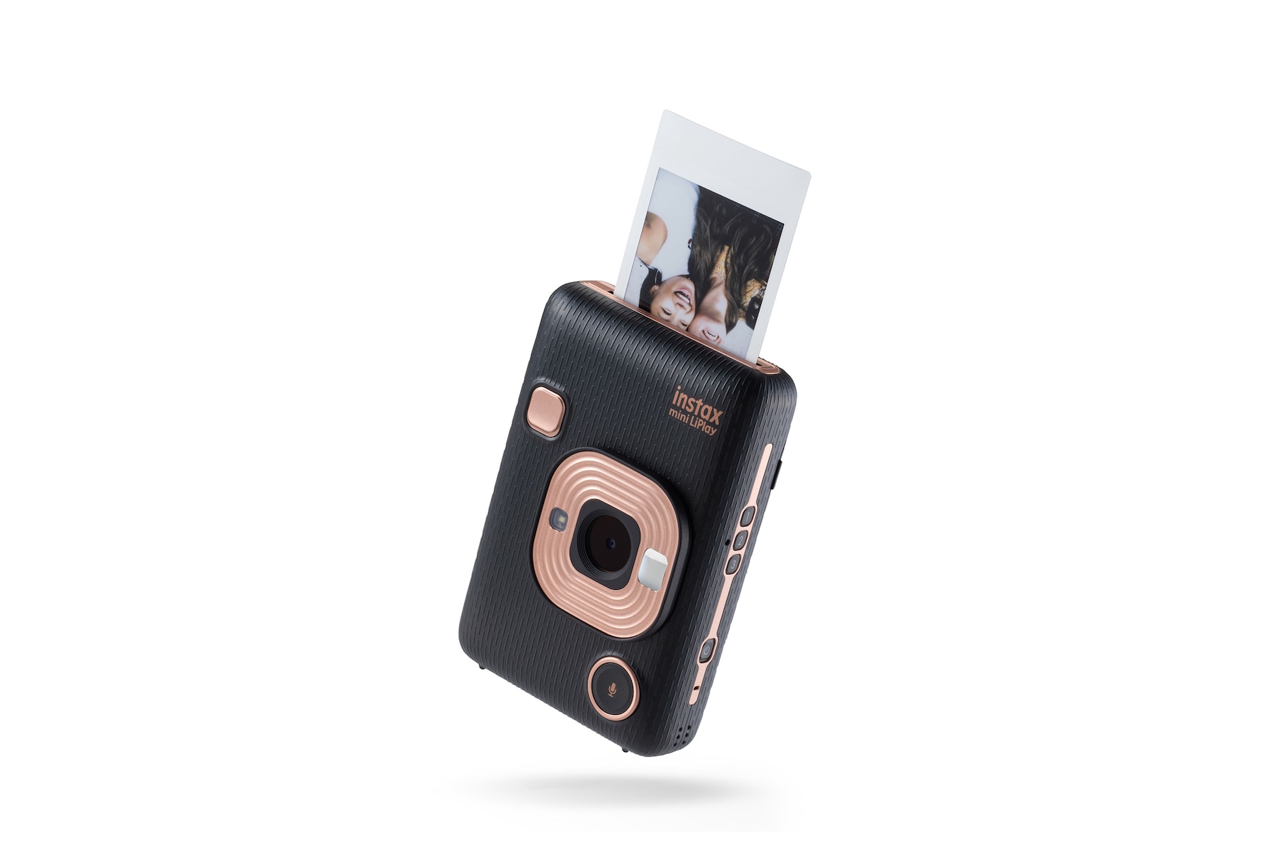 Fujifilm Instax Hybrid Instant Camera Rose Gold Print Out Polaroid Sound Feature White Black Photos Photography 