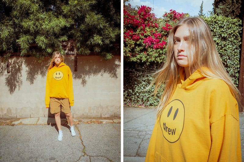 yellow drew hoodie