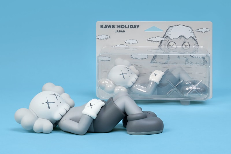 KAWS AllRightsReserved Japan Collection Drop T-shirt Tote Collectibles Pastel Blue Pink Gray Black White Figurines Pin Mugs Cups Plush