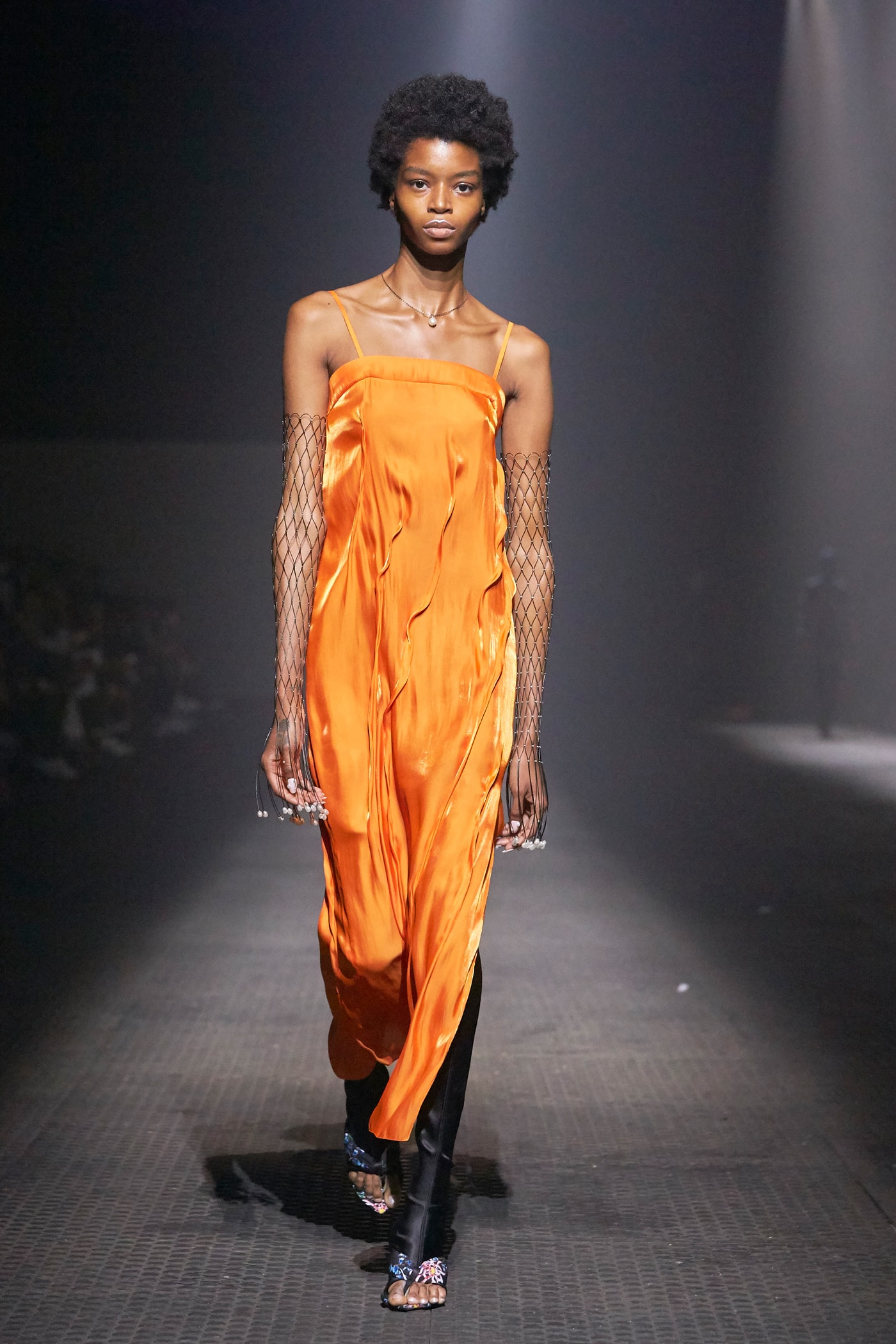 KENZO Spring Summer 2020 Show Paris Fashion Week Men's Dress Orange