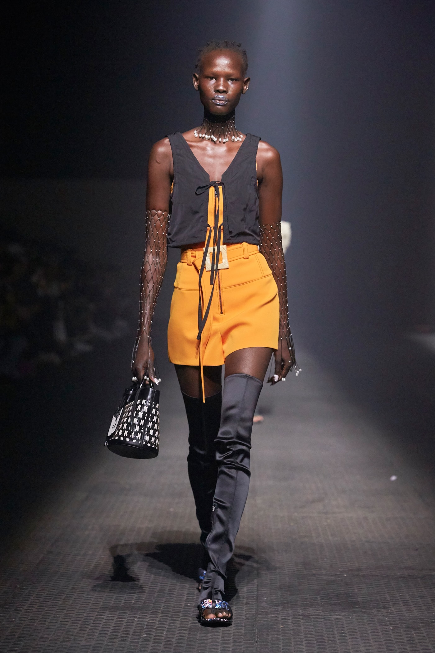 KENZO Spring Summer 2020 Show Paris Fashion Week Men's Top Black Skirt Orange