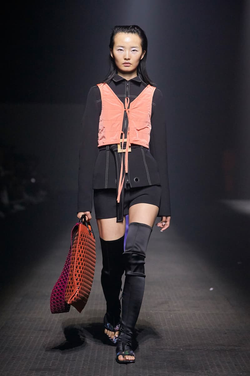 KENZO Spring Summer 2020 Show Download Our App Men's Top Black Vest Orange