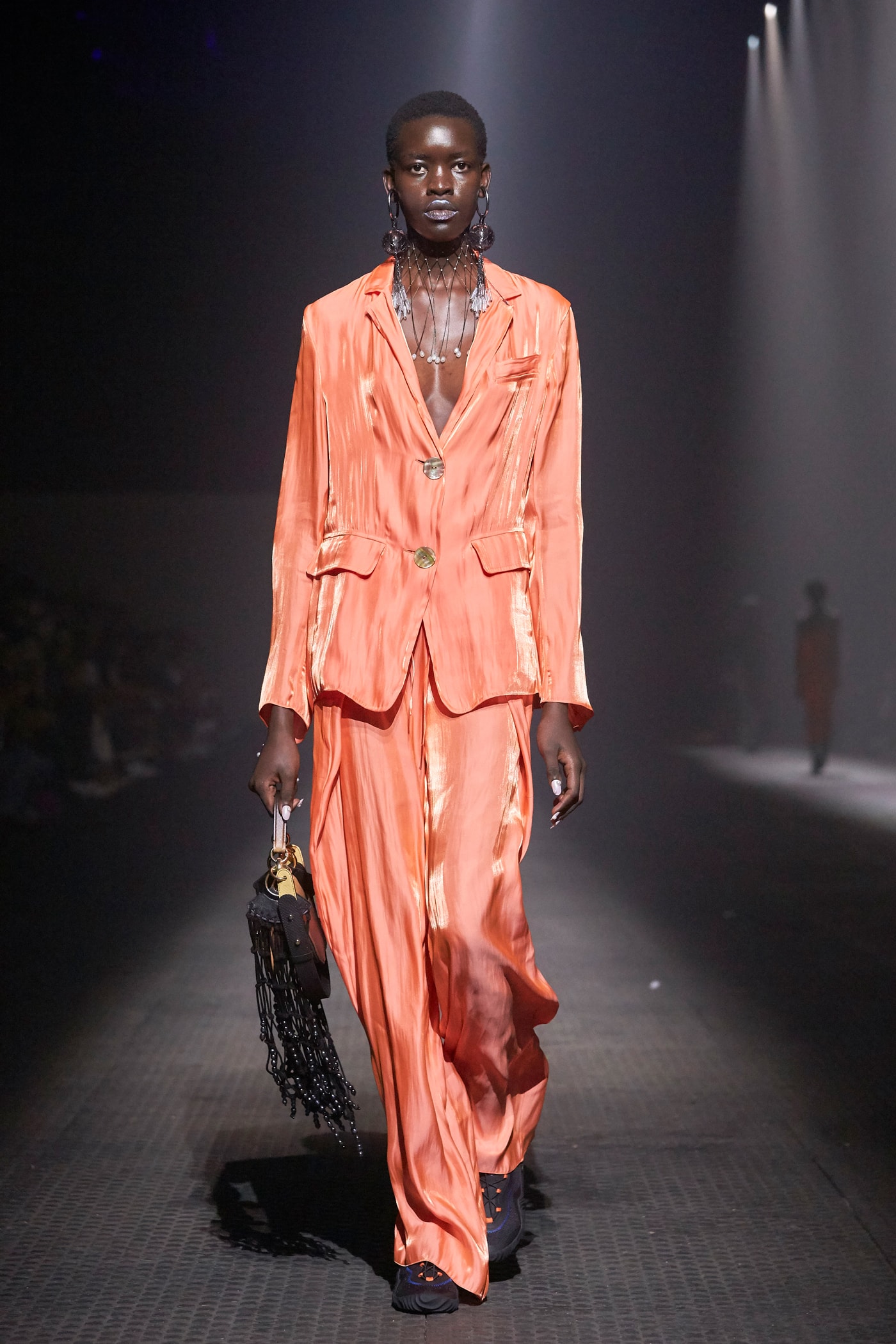 KENZO Spring Summer 2020 Show Paris Fashion Week Men's Suit Blazer Pants Orange