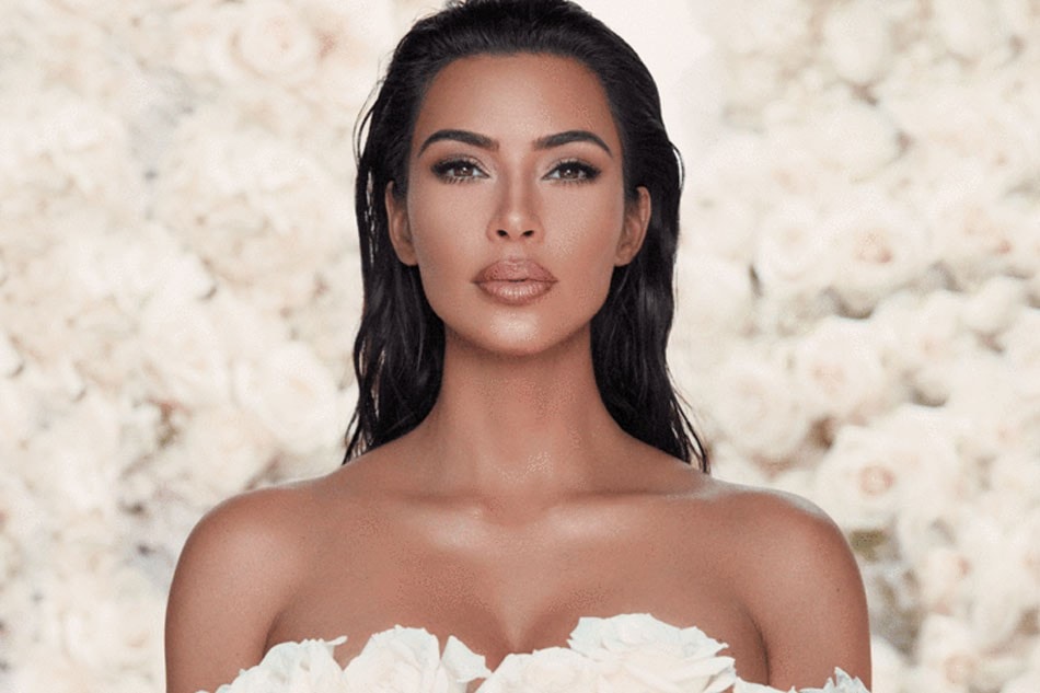 Kim Kardashian KKW Beauty Dress Roses White