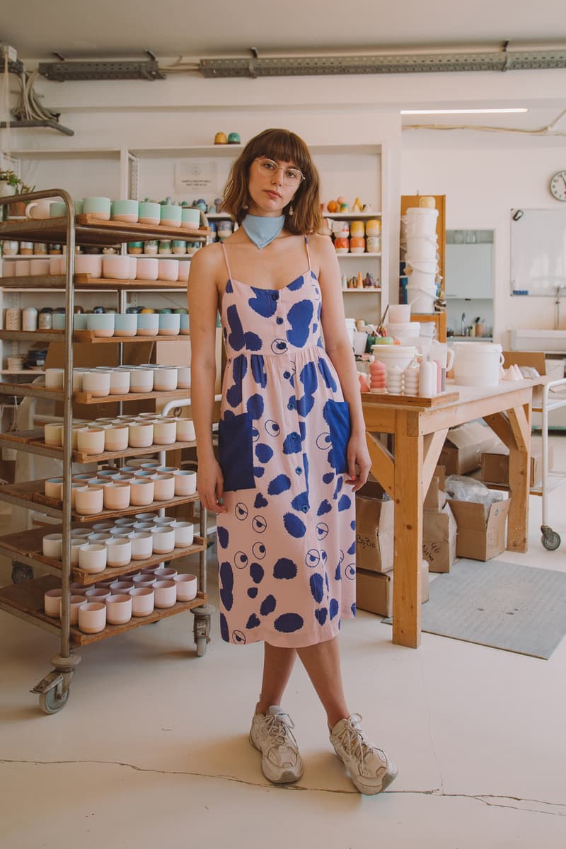 Studio Arhoj x Lazy Oaf Dress Pink Blue