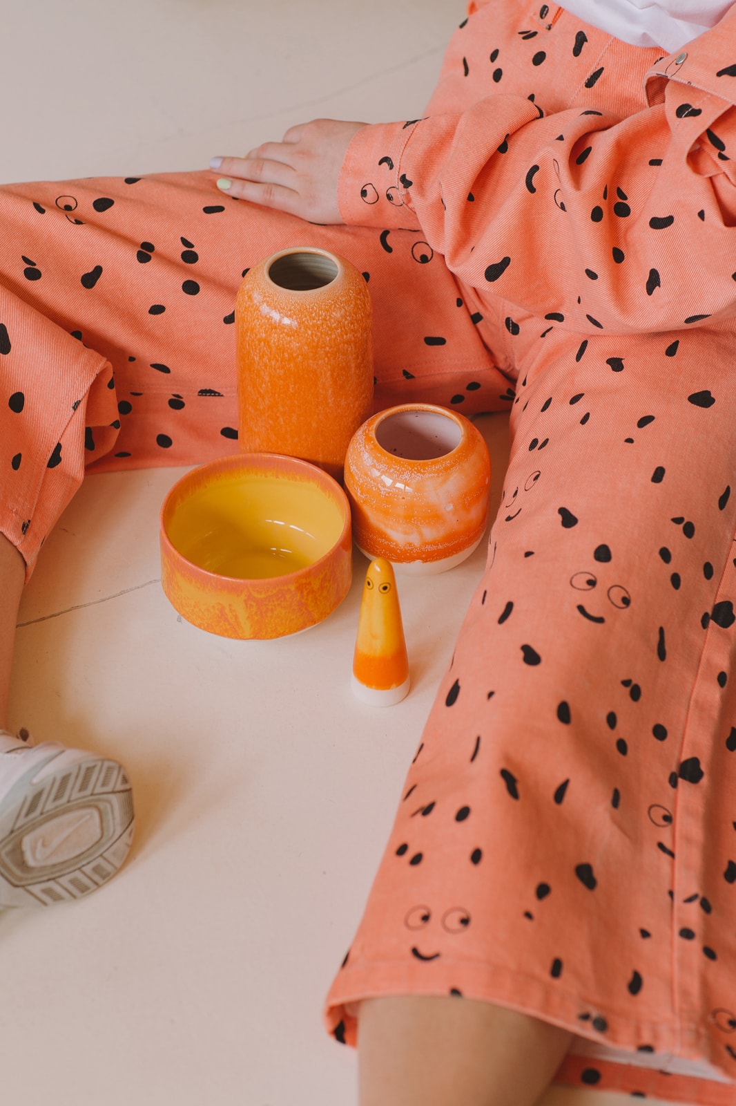 Studio Arhoj x Lazy Oaf Pants Ceramics Orange