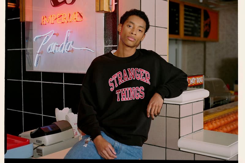 Stranger Things x Levi's Collaboration Release Netflix Capsule Range Eleven Collegiate Sweater Drop Date Logo Graphics Color Launch