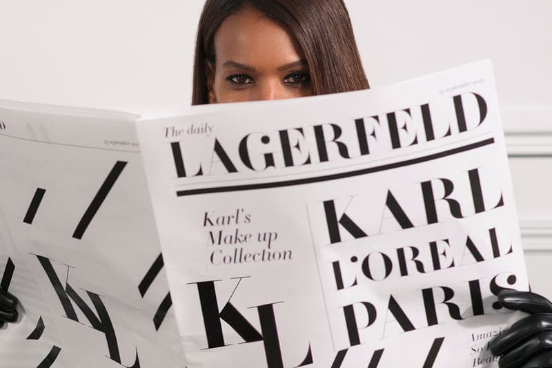 Karl Lagerfeld L'Oréal Paris Campaign News Newspaper