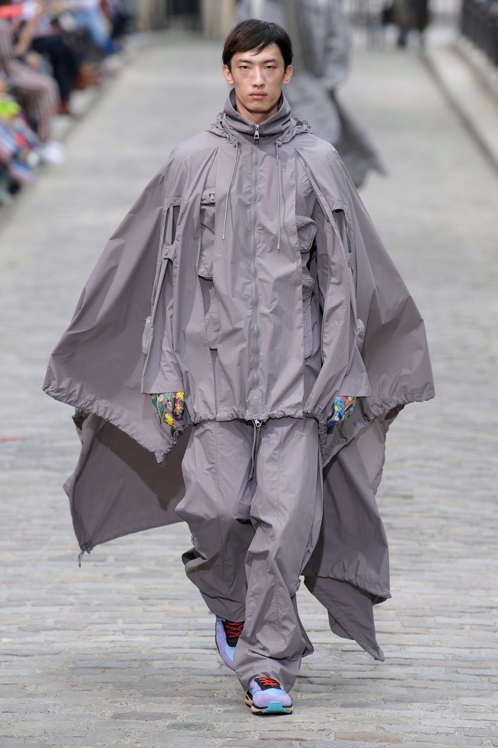 Louis Vuitton Virgil Abloh Spring Summer 2020 Paris Fashion Week Men's Show Collection Raincoat Pants Grey