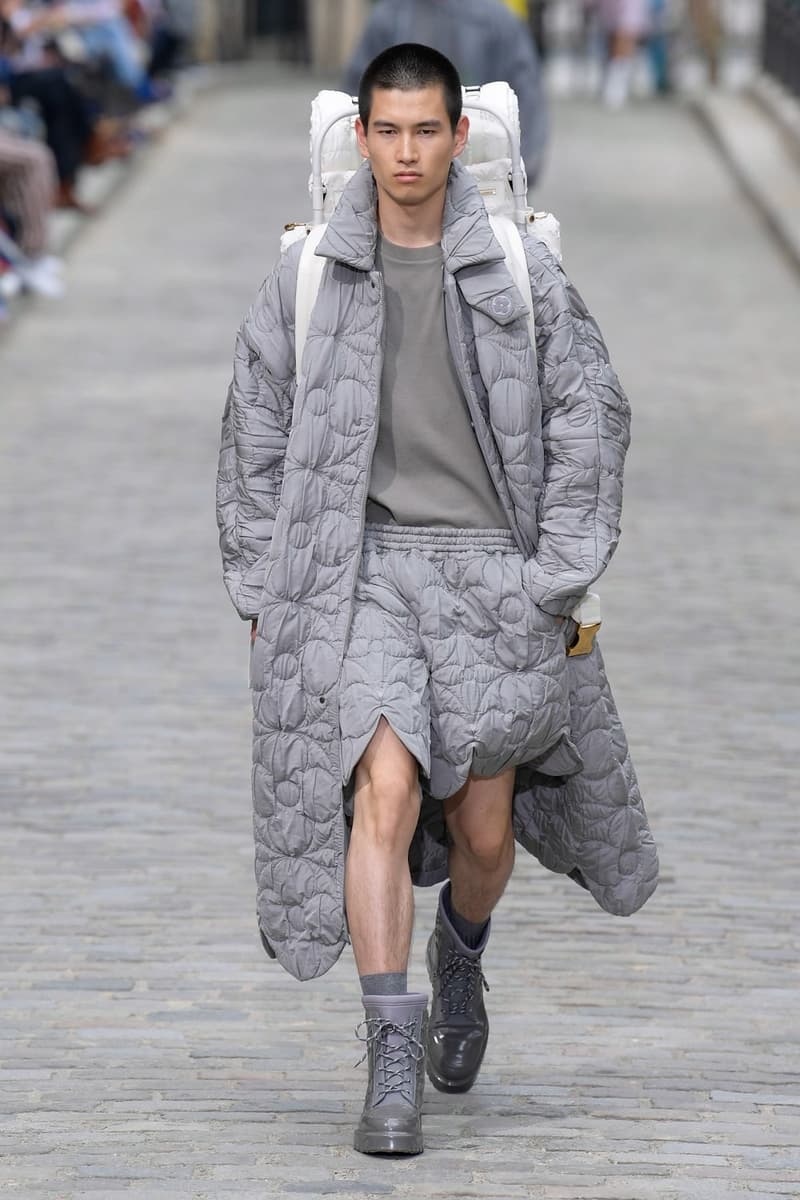 Louis Vuitton Virgil Abloh Spring Summer 2020 Paris Fashion Week Men's Show Collection Jacket Shorts Grey