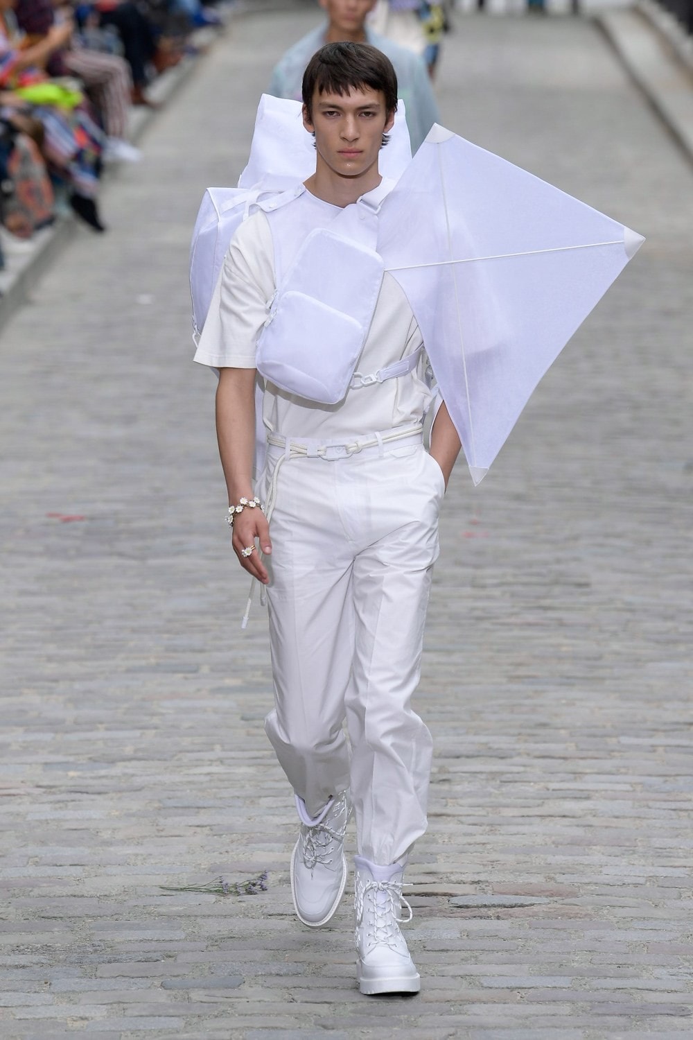 Louis Vuitton Virgil Abloh Spring Summer 2020 Paris Fashion Week Men's Show Collection Shirt Pants White