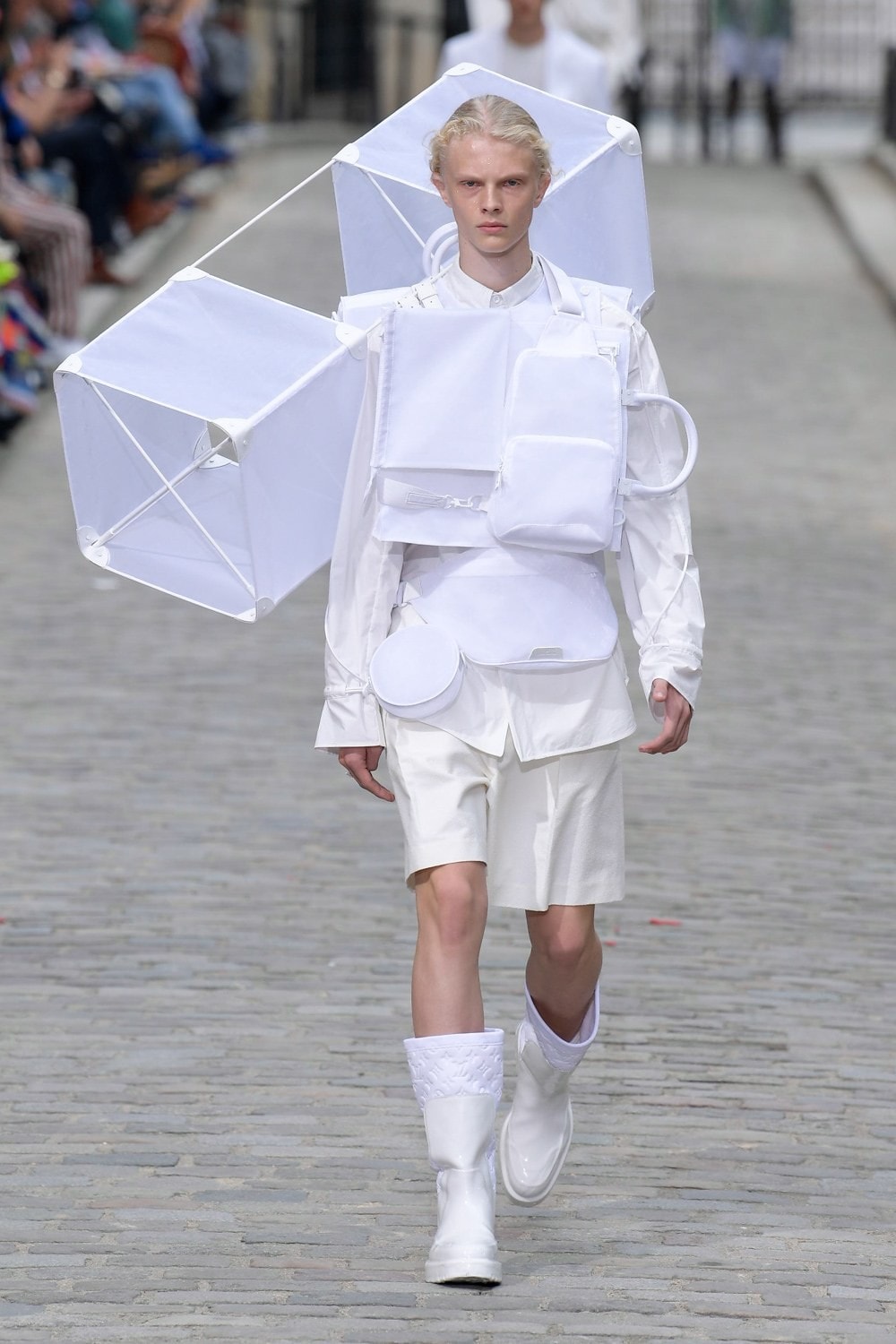 Louis Vuitton Virgil Abloh Spring Summer 2020 Paris Fashion Week Men's Show Collection Jacket Shorts White