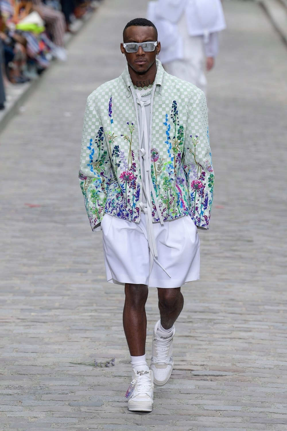 Louis Vuitton Virgil Abloh Spring Summer 2020 Paris Fashion Week Men's Show Collection Jacket Green Shorts White