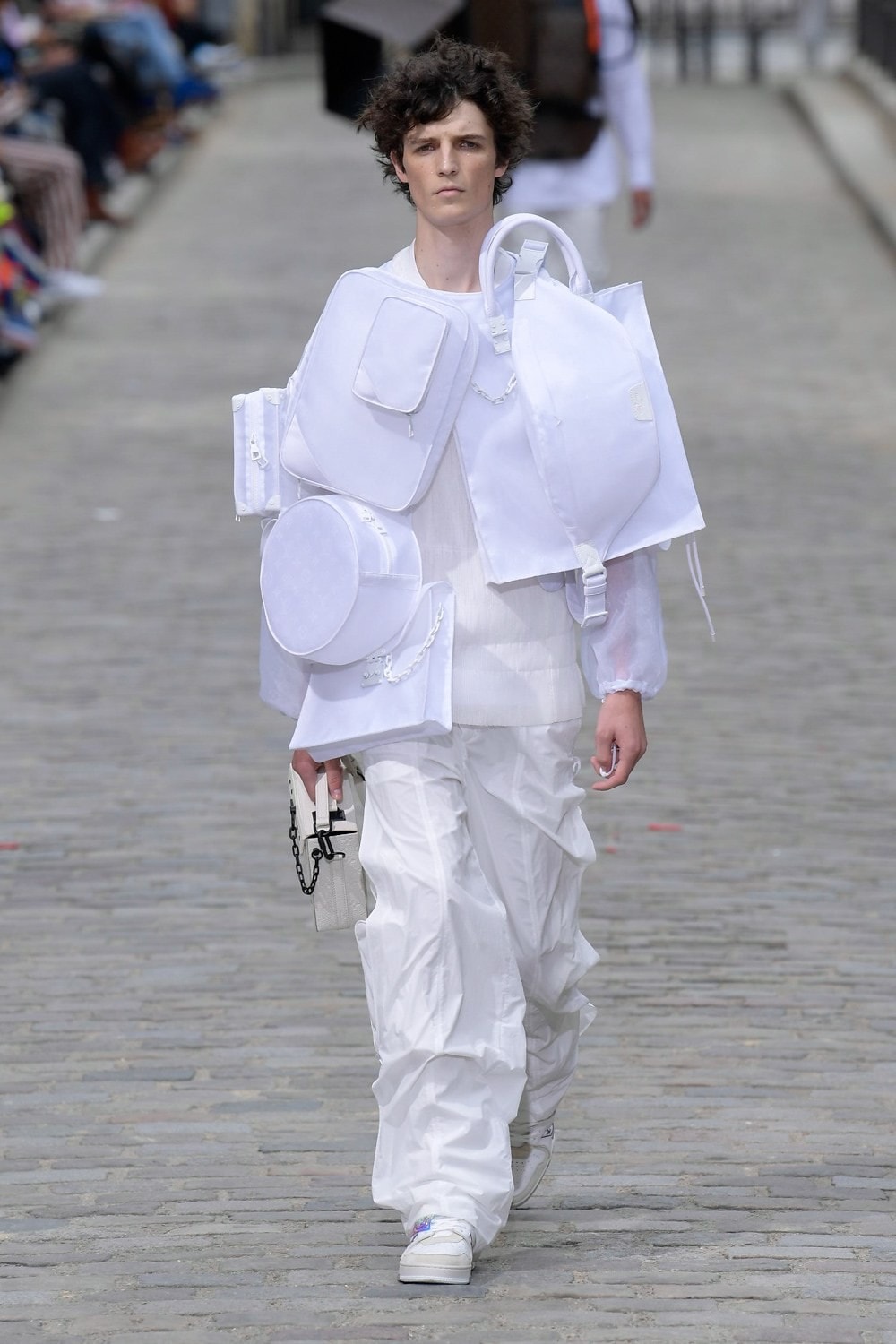 Louis Vuitton Virgil Abloh Spring Summer 2020 Paris Fashion Week Men's Show Collection Jacket Pants White