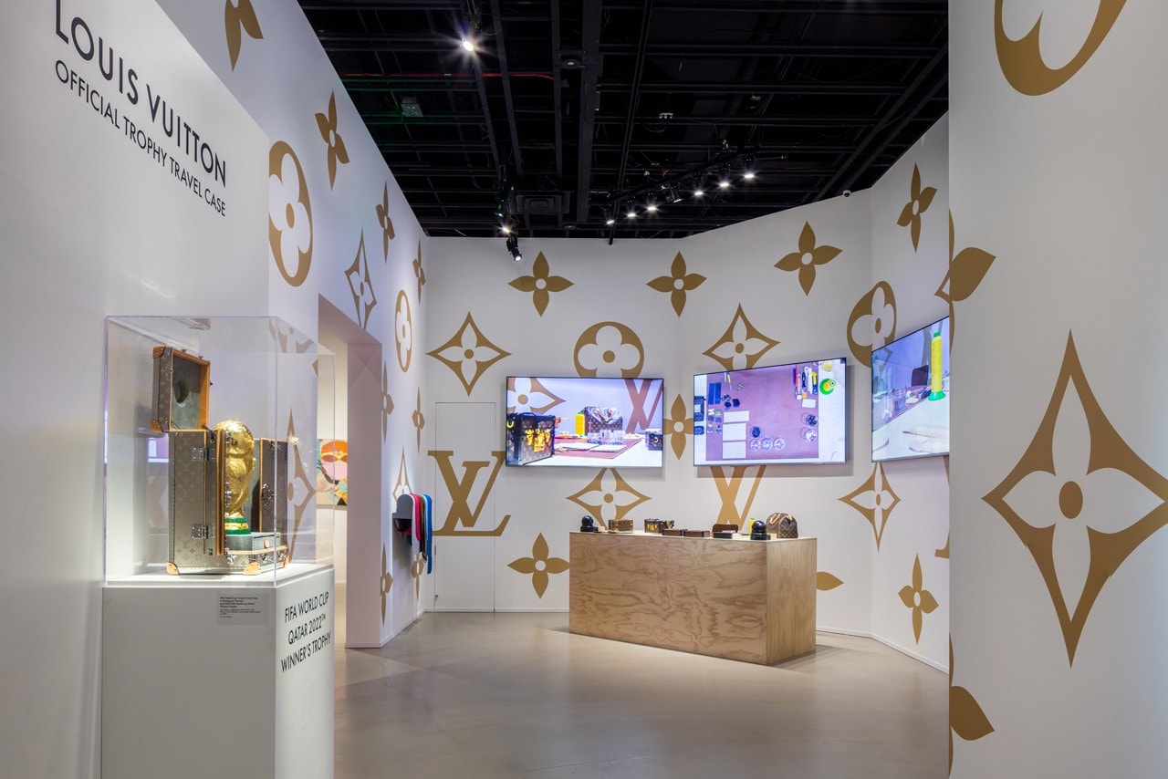 Louis Vuitton X Exhibition Los Angeles Monogram Room White Gold