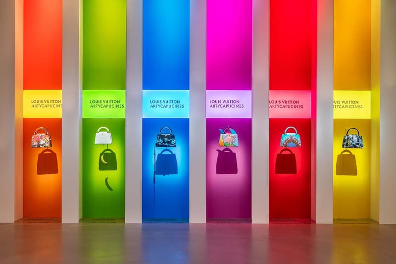 Louis Vuitton X Exhibition Los Angeles Handbags Orange Red Yellow