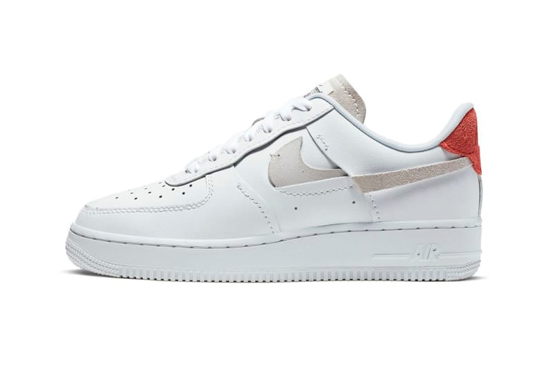 half red half white air force 1