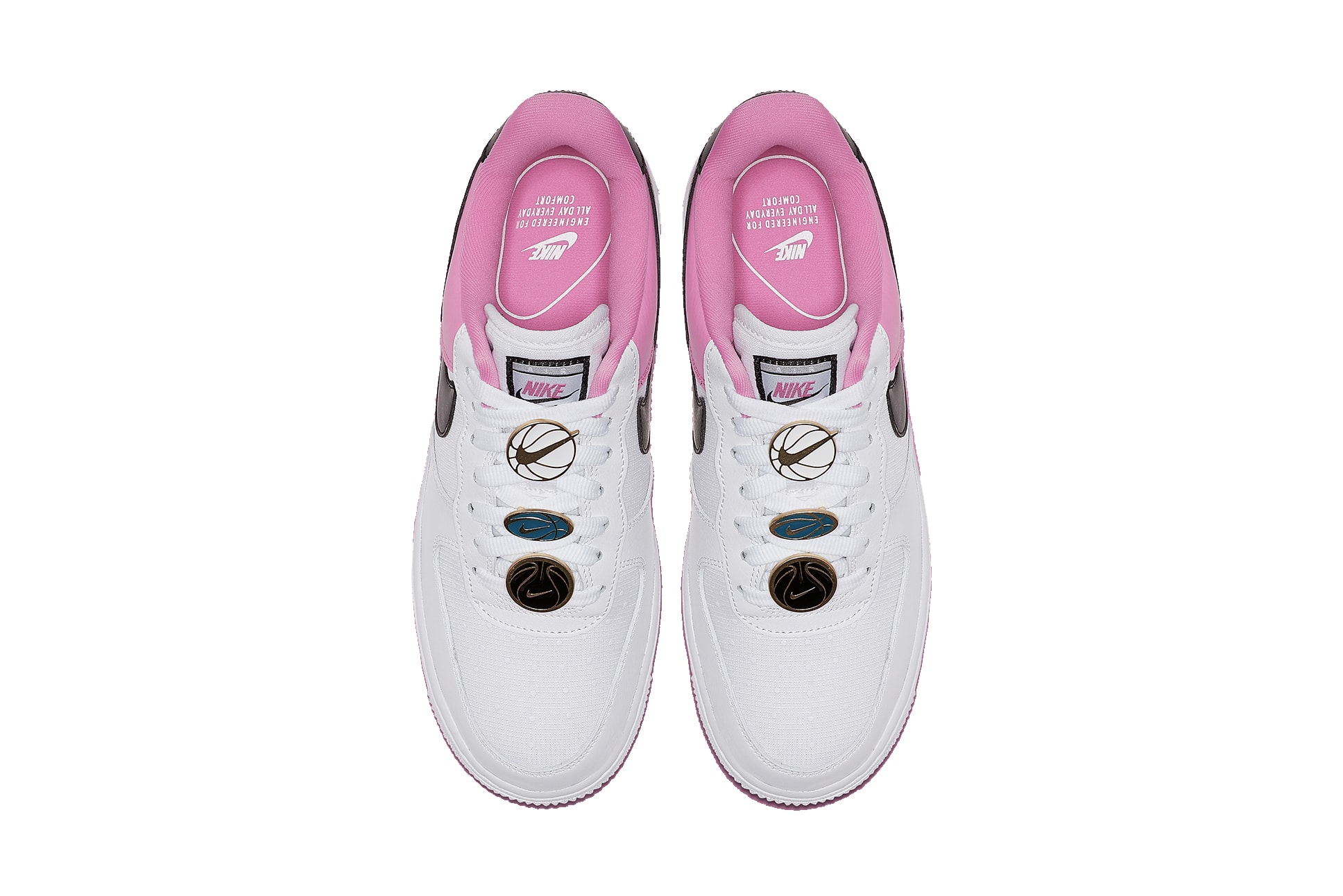 Nike Air Force 1 Sneaker Trainer "China Rose" Lacelocks Pink White Black Swoosh Shoe Footwear Releases Where To Buy Air Force 1 Sneaker