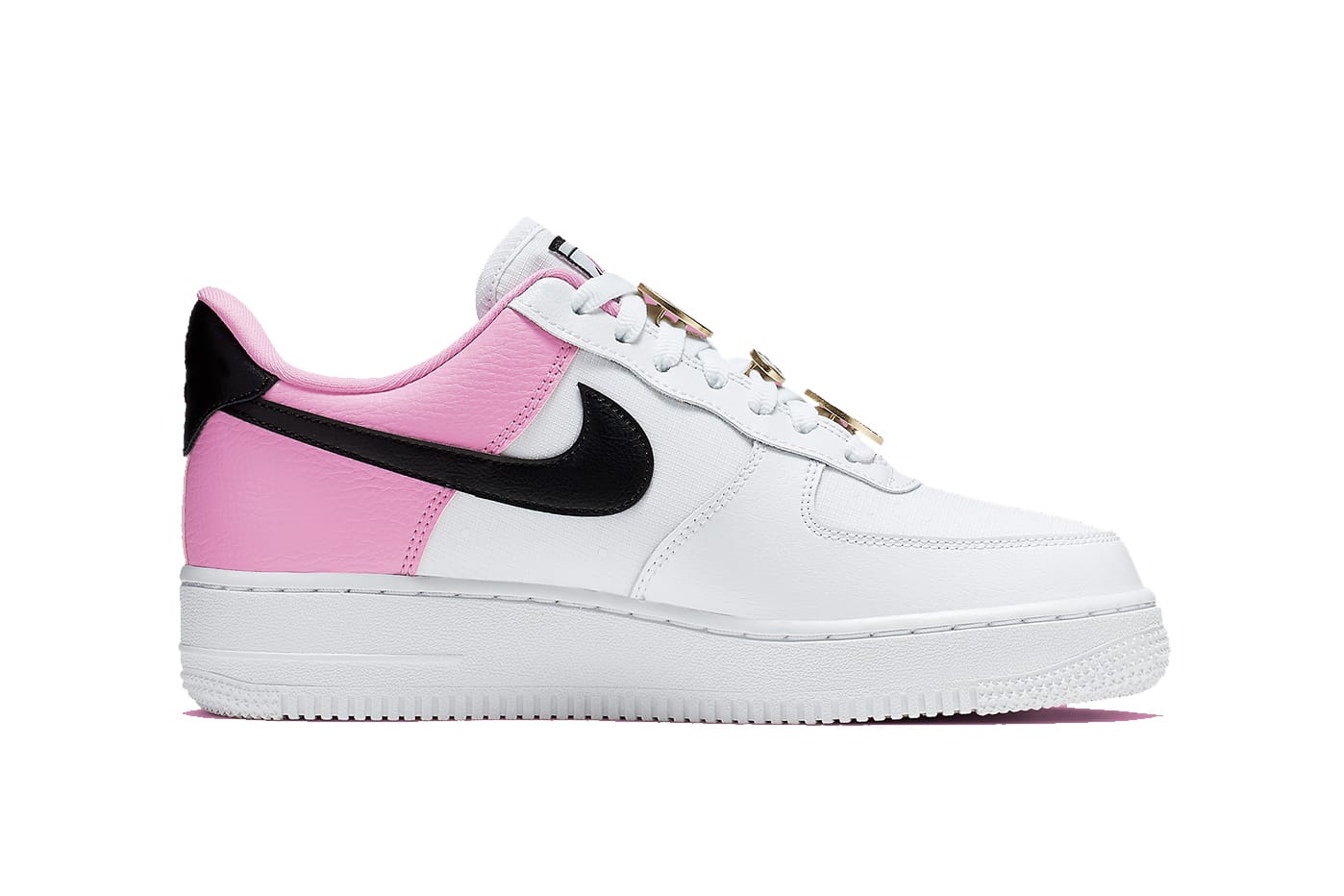 pink white and black air forces