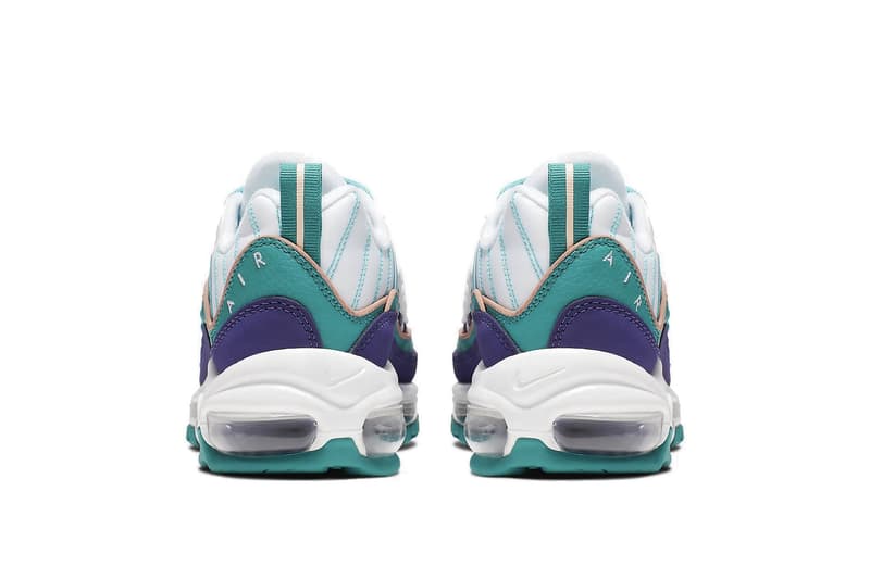 Nike Aix Max 98 "Court Purple/Spirit Teal" Shoe White Turquoise Blue Summer Sneaker Trainer Release