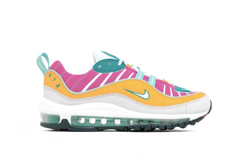 Nike Air Max 98 Spirit Teal Vast Grey Tropical Twist Sneaker Release Summer Shoe Colorful Fun