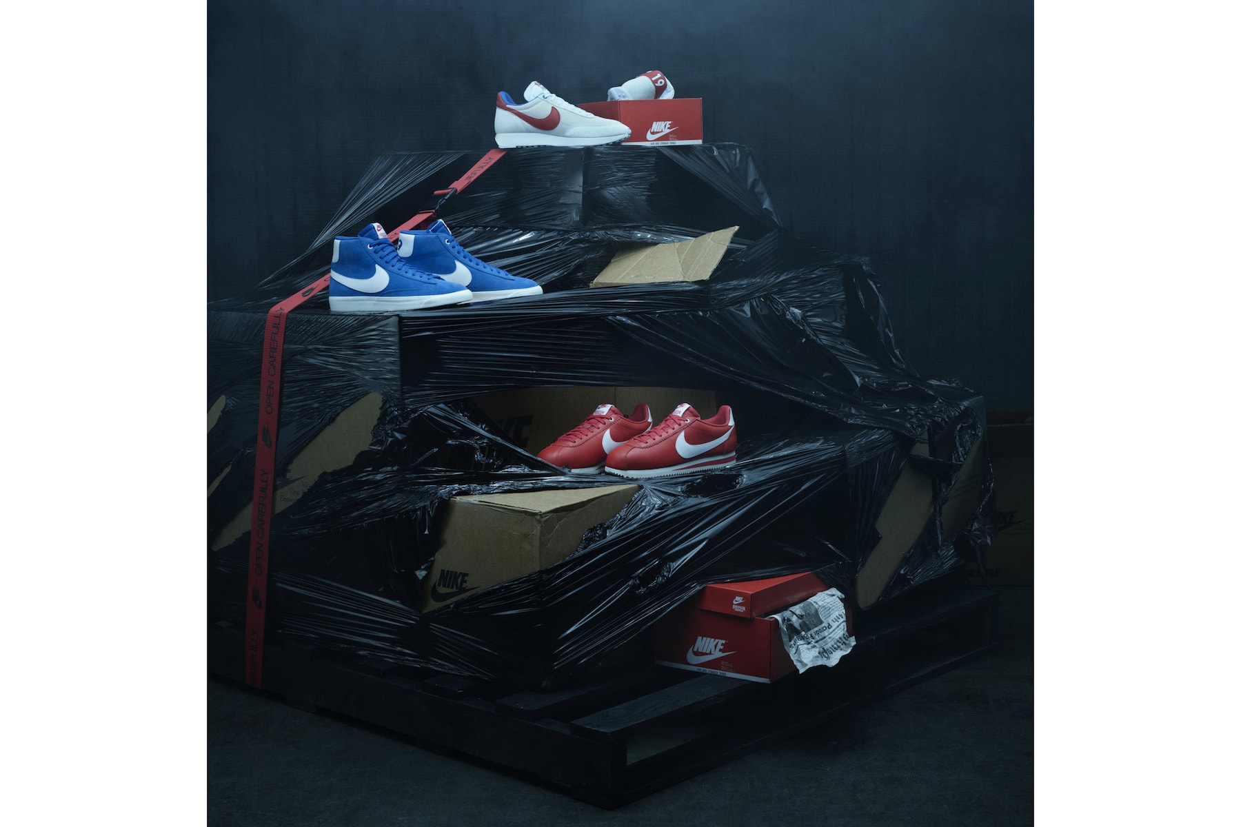 Stranger Things x Nike Collection Release Date Cortez Blazer Tailwind Capsule Drop Sneakers Trainers Netflix Footwear Apparel PE Uniform Retro Sporty 