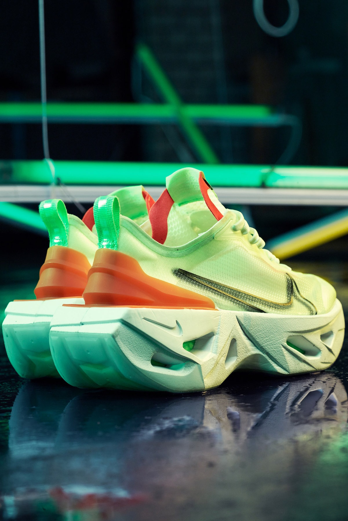 Nike ZoomX Vista Grind Sneaker Editorial Release Futuristic Chunky Midsole Trainer Shoe Footwear Campaign AFEW