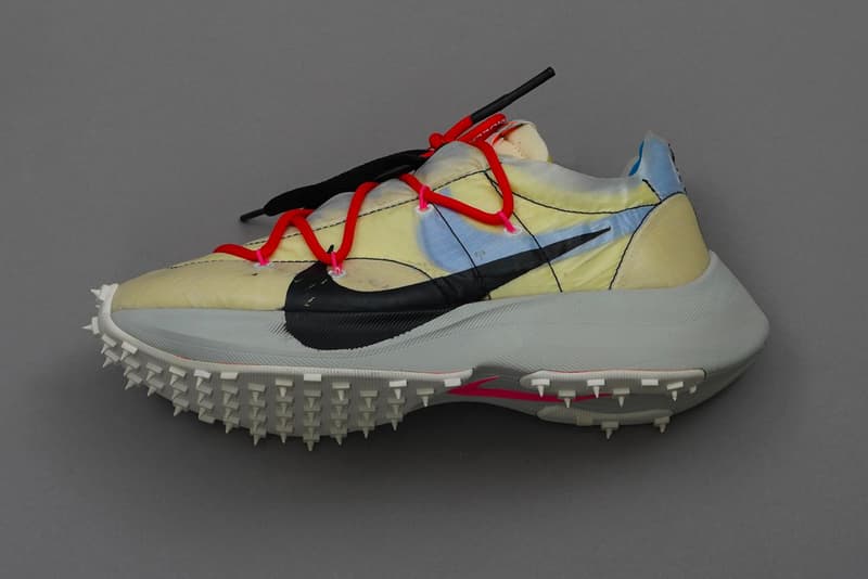 virgil abloh nike off-white off white figures of speech museum of contemporary art chicago mca collab prototype samples air force 1 design an array of air jordan zoom terra kiger air max vapormax vapor street flyknit waffle racer deconstructed