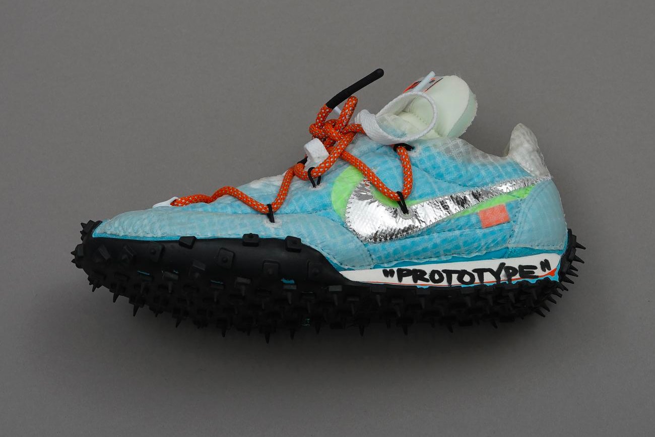 virgil abloh nike off-white off white figures of speech museum of contemporary art chicago mca collab prototype samples air force 1 design an array of air jordan zoom terra kiger air max vapormax vapor street flyknit waffle racer deconstructed