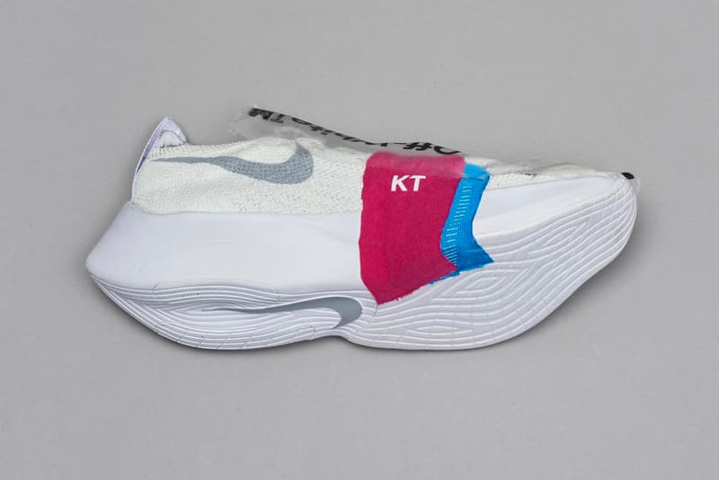 virgil abloh nike off-white off white figures of speech museum of contemporary art chicago mca collab prototype samples air force 1 design an array of air jordan zoom terra kiger air max vapormax vapor street flyknit waffle racer deconstructed
