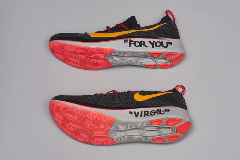 virgil abloh nike off-white off white figures of speech museum of contemporary art chicago mca collab prototype samples air force 1 design an array of air jordan zoom terra kiger air max vapormax vapor street flyknit waffle racer deconstructed