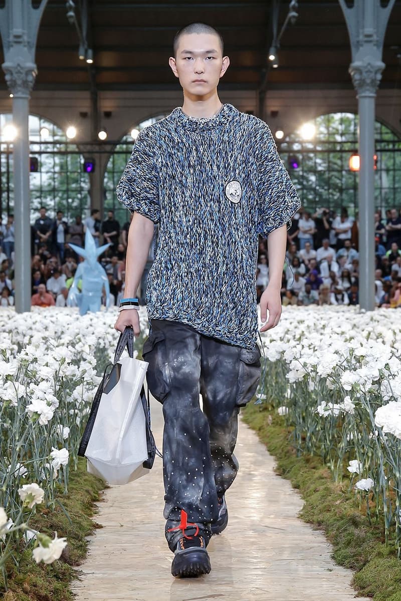 Off-White Virgil Abloh Spring Summer 2020 Paris Fashion Week Show Collection Backstage T Shirt Grey Pants Black