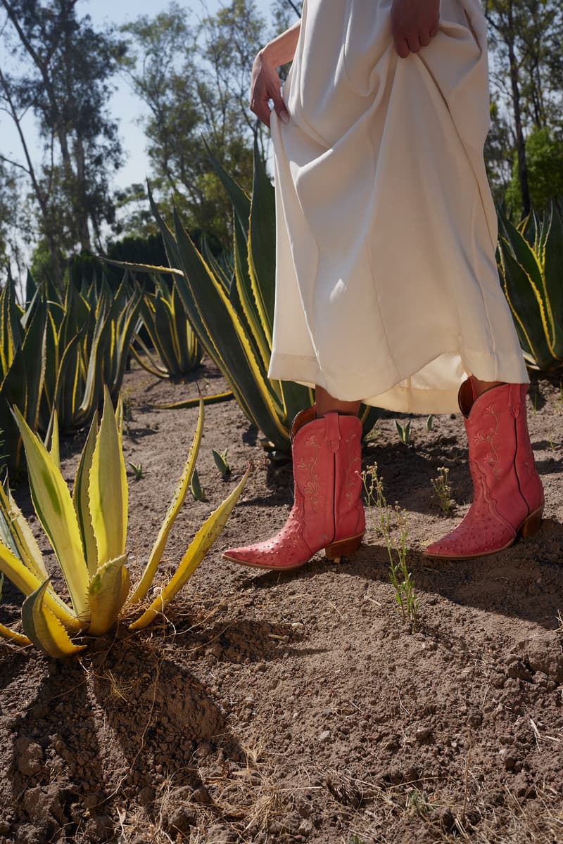 Opening Ceremony Year of Mexico Editorial Campaign Dress Cream Boots Pink