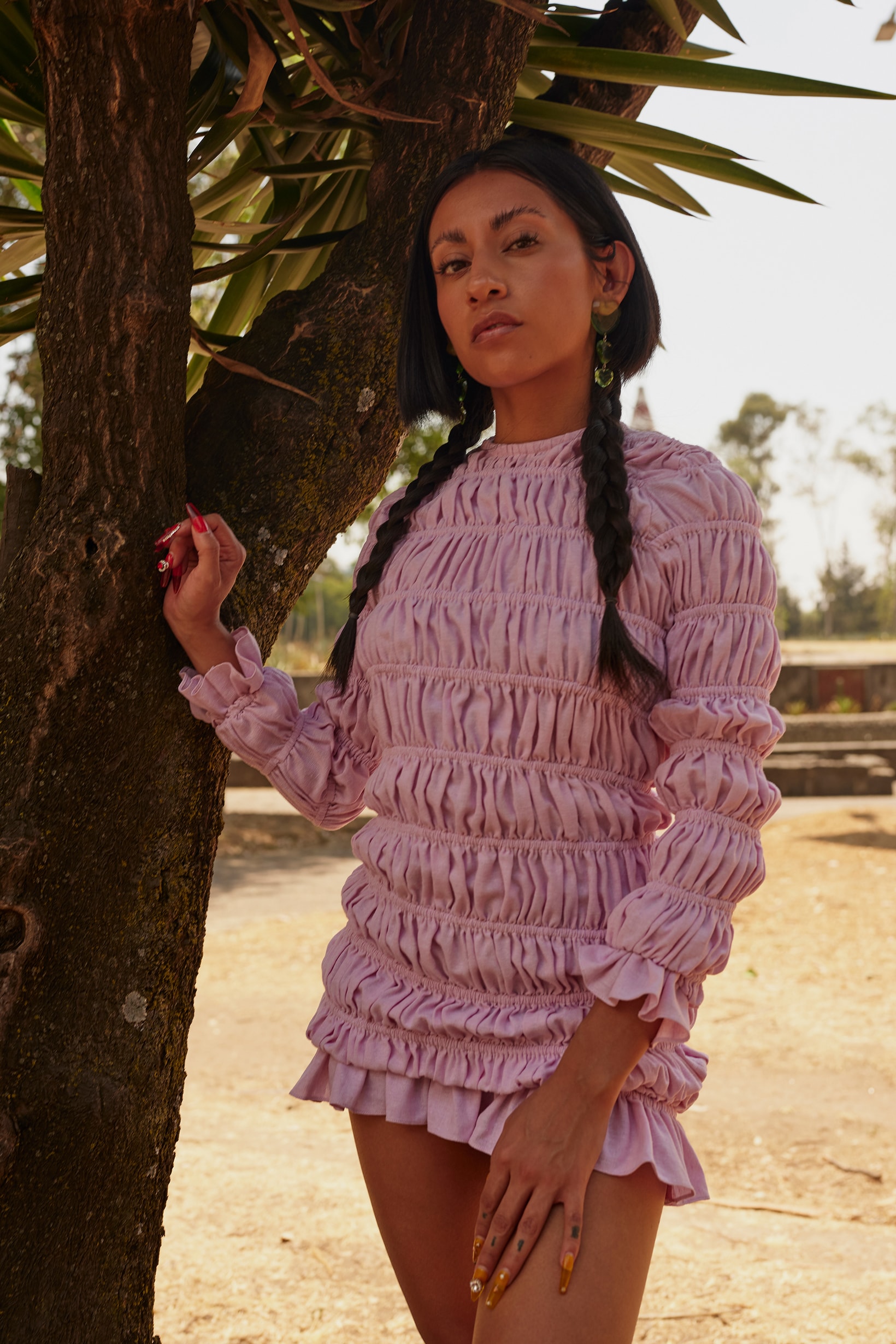 Opening Ceremony Year of Mexico Editorial Campaign Dress Pink