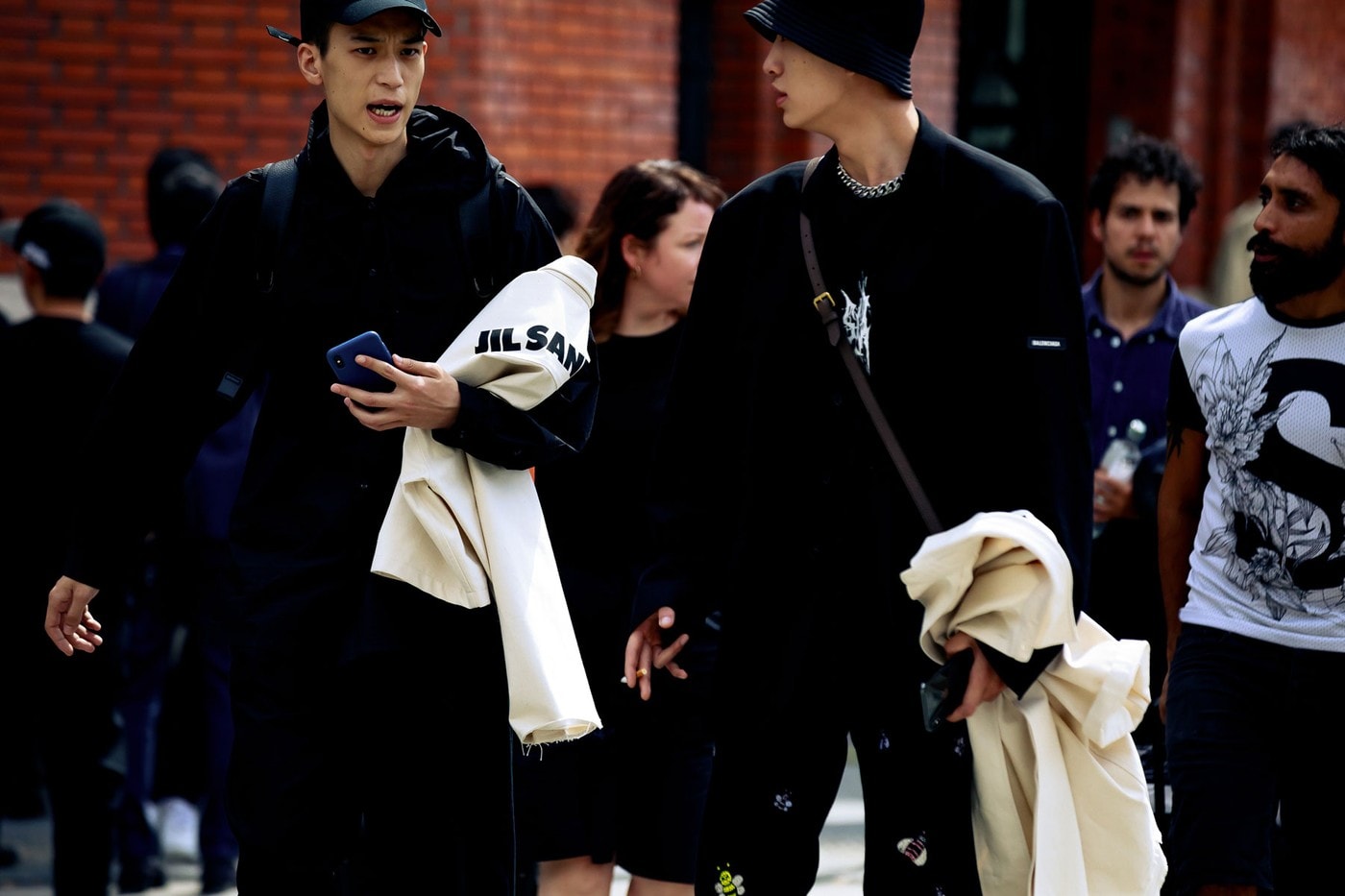 Paris Fashion Week Men's Spring Summer 2020 Street Style Jackets Black