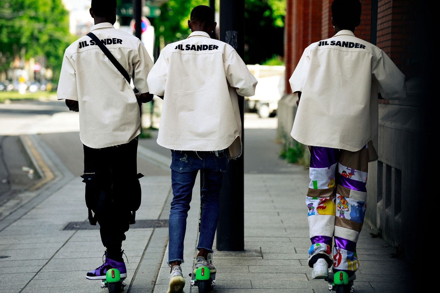Paris Fashion Week Men's Spring Summer 2020 Street Style Jil Sander Shirts Cream
