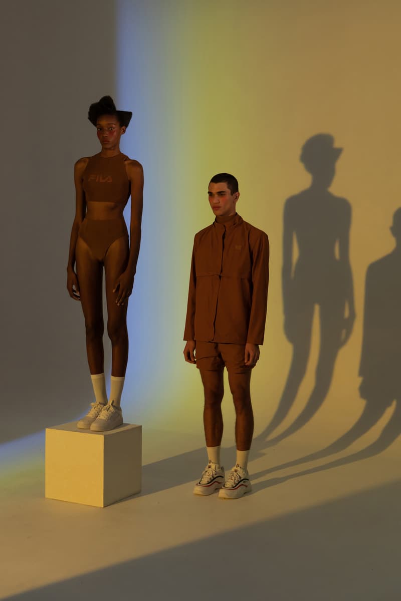 FILA x HAIGHT Lookbook Collaboration Collection Logo Earth Tones Sporty Athleisure Summer Fashion Clothes