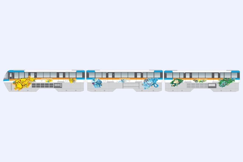 Pokémon Monorail Train Tokyo Haneda Airport Pikachu