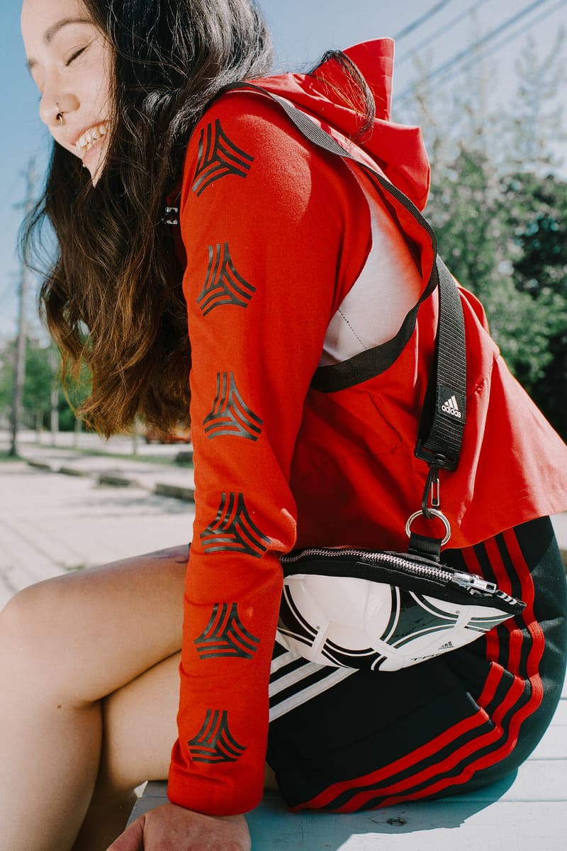 RemixedByTal x adidas Tango League Collection Jacket Red Black