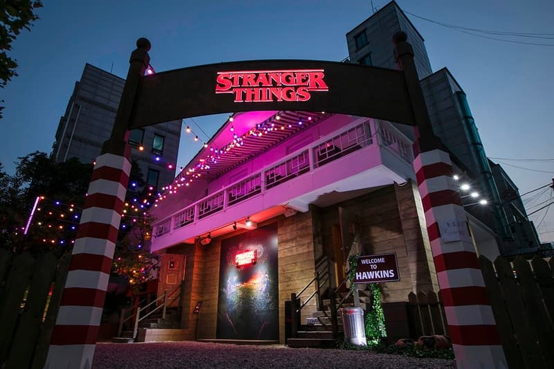 Stranger Things Seoul Pop Up Sign Red