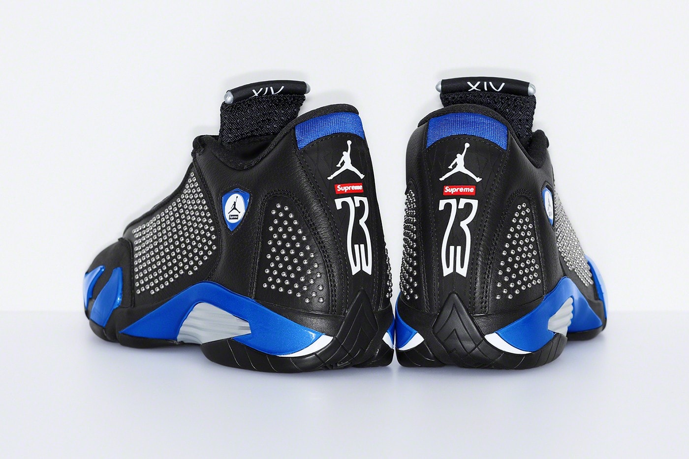 Supreme x Air Jordan XIV Black Blue