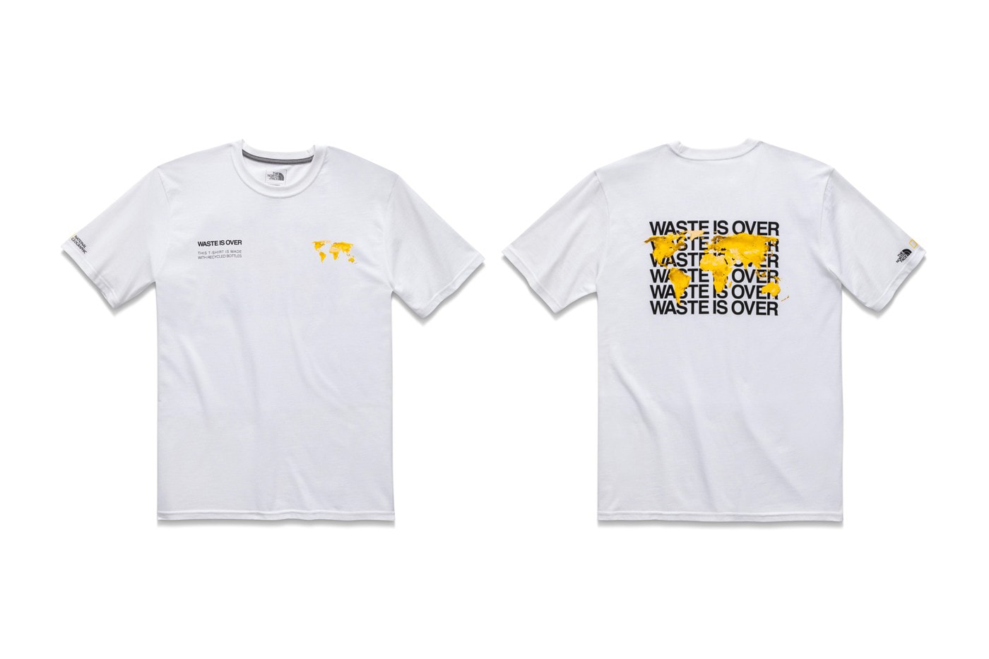 The North Face x National Geographic Bottle Source Collection T Shirt White