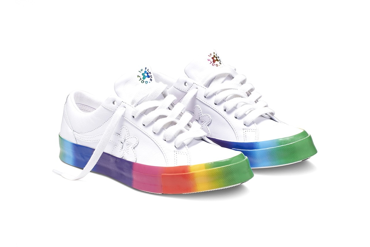 Tyler The Creator Rainbow GOLF le FLEUR One Star First Look Release Date Pride Drop Launch Sneaker Shoe Converse 
