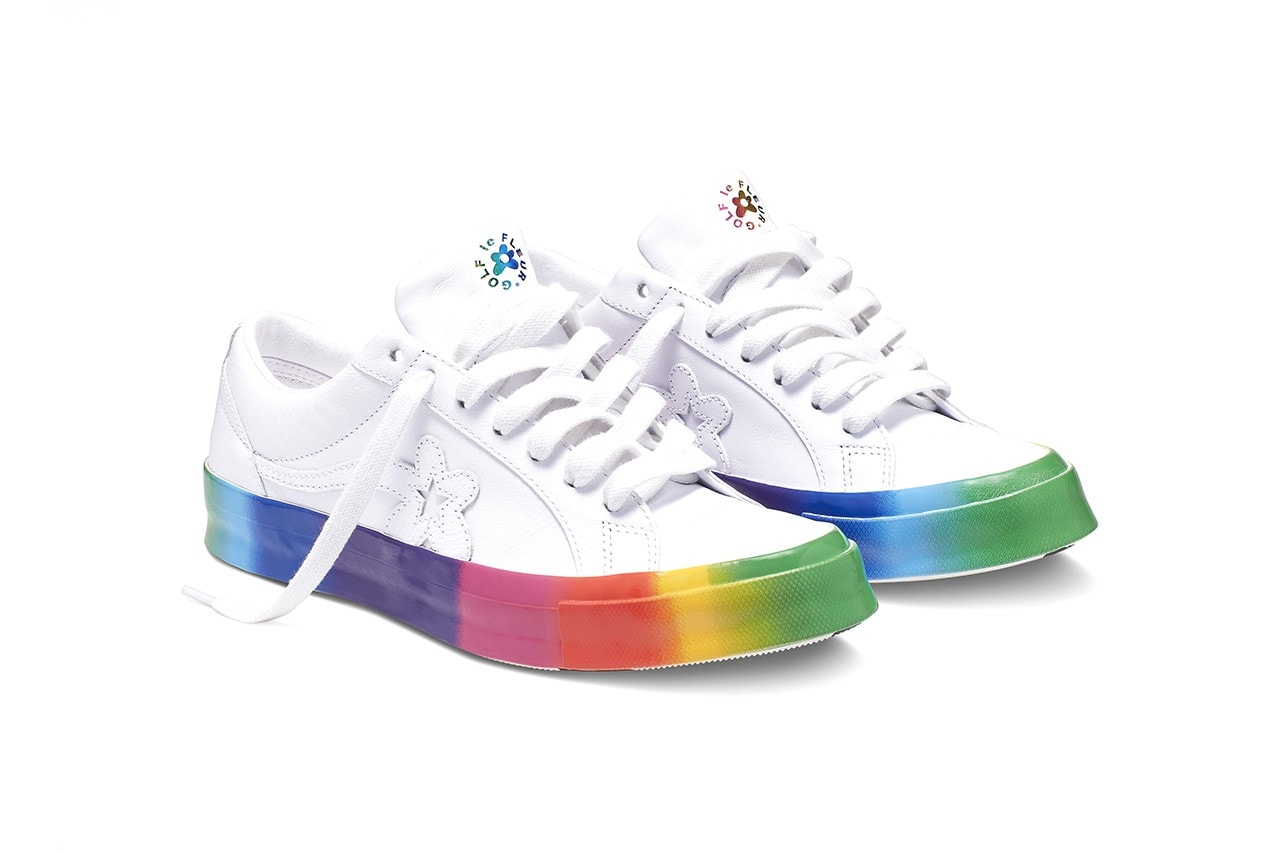 Tyler The Creator Rainbow GOLF le FLEUR One Star First Look Release Date Pride Drop Launch Sneaker Shoe Converse