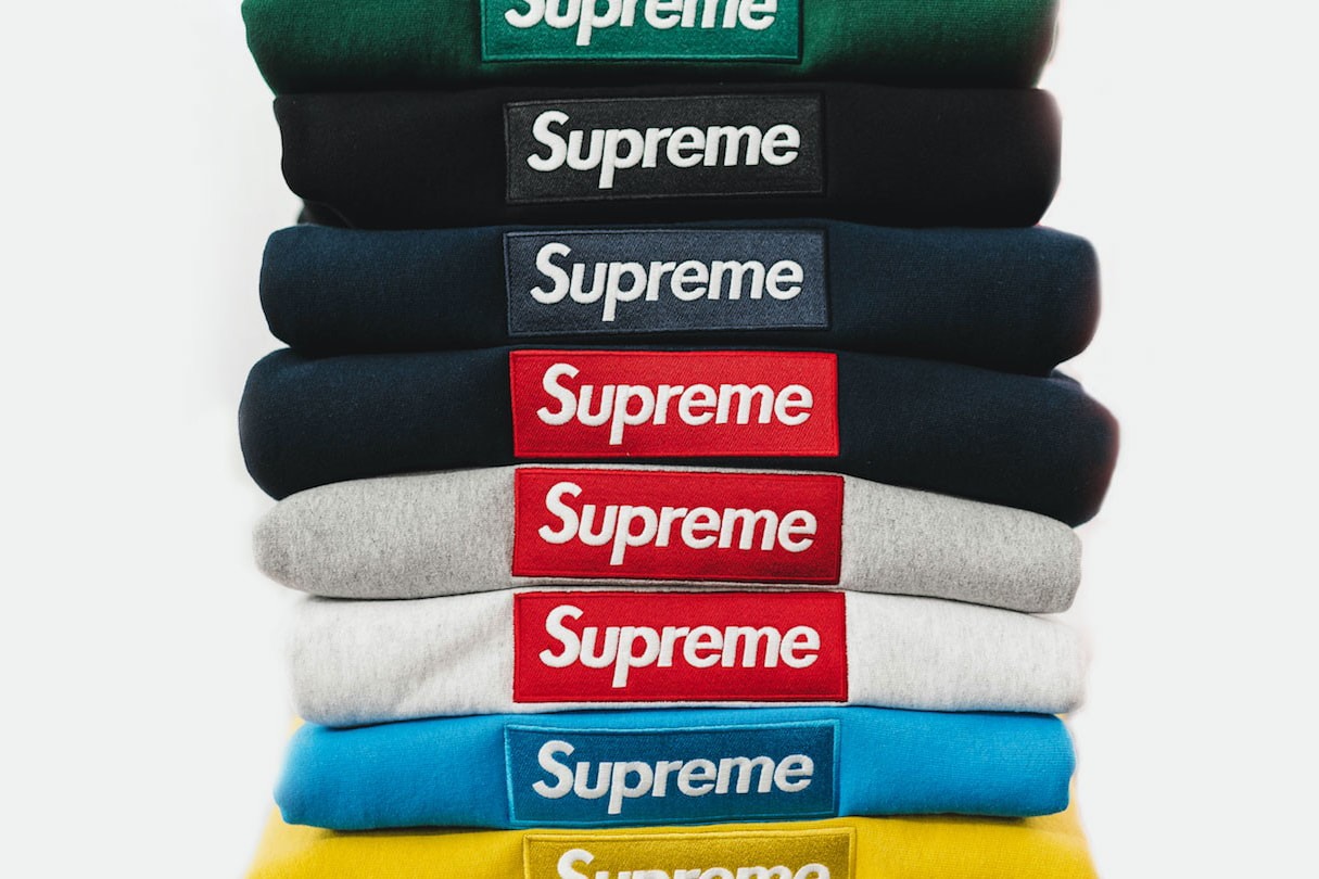 Supreme Box Logo Sweatshirts Black Navy Grey Teal Red