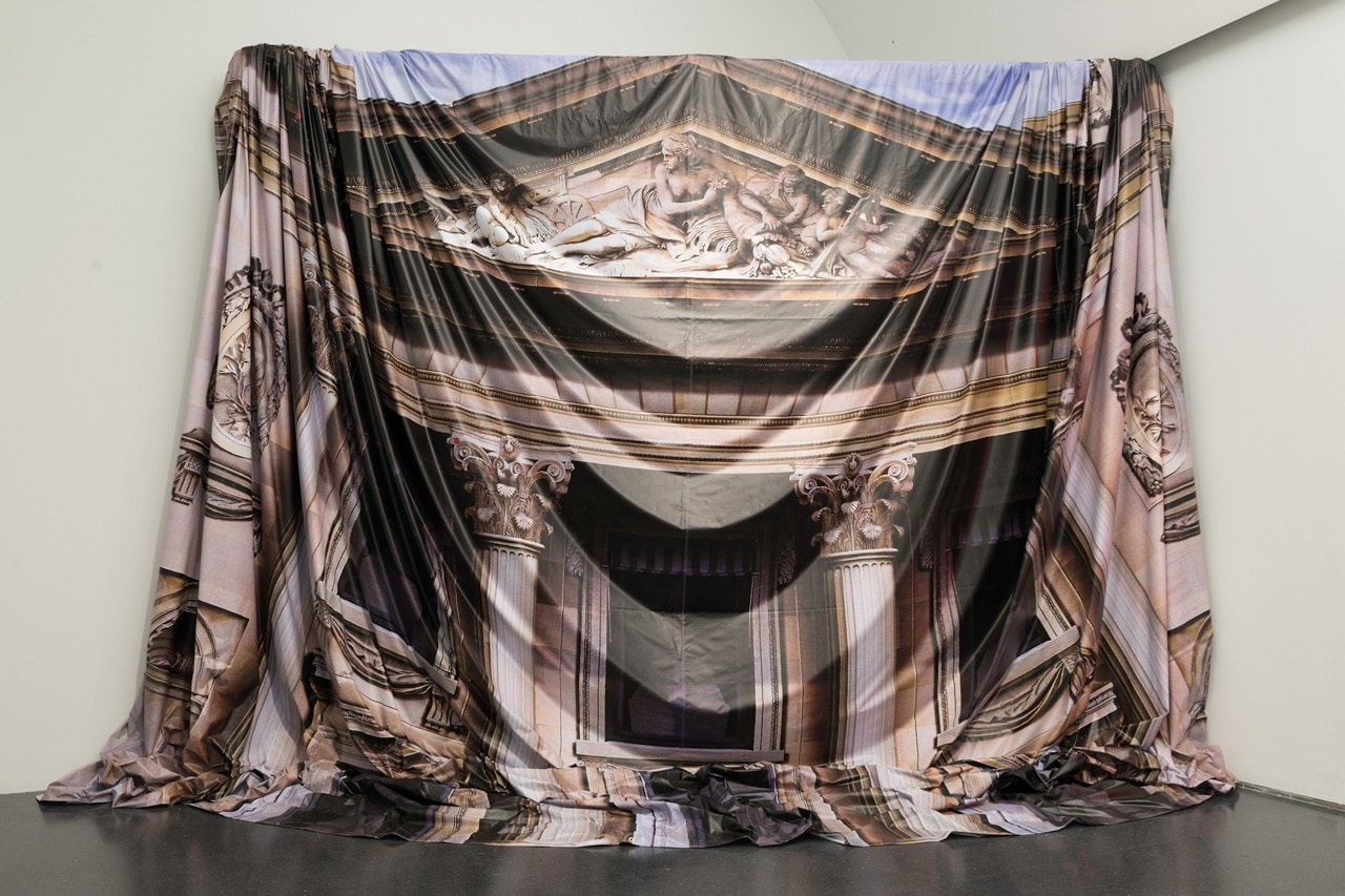 Virgil Abloh MCA Chicago Exhibit Tapestry Design