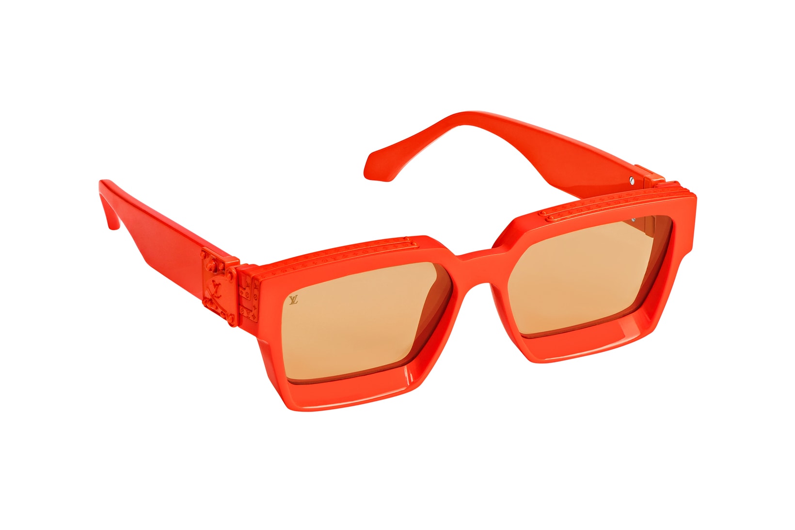 Virgil Abloh Louis Vuitton MCA Chicago Pop Up Collection Millionaires Sunglasses Orange